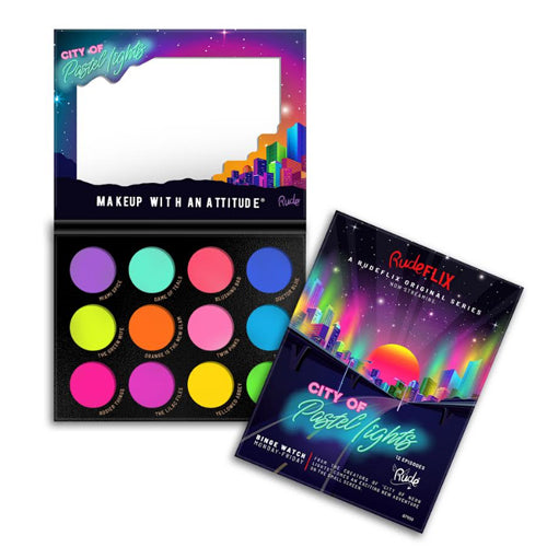 Load image into Gallery viewer, RUDE City of Pastel Lights - 12 Pastel Pigment &amp; Eyeshadow Palette
