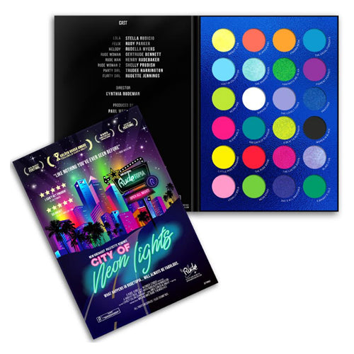 Load image into Gallery viewer, RUDE City of Neon Lights - 24 Vibrant Pigment &amp; Eyeshadow Palette

