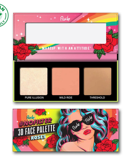 Load image into Gallery viewer, RUDE NoFilter 3D Face Palette - Roses
