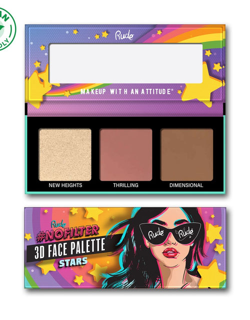Load image into Gallery viewer, RUDE NoFilter 3D Face Palette - Stars
