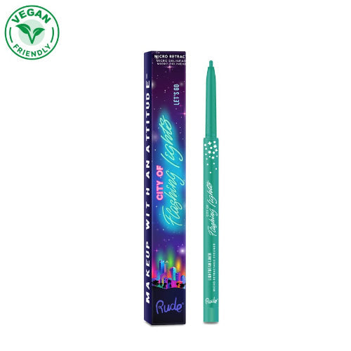 Load image into Gallery viewer, RUDE City of Flashing Lights Micro Retractable Liner - Let's Go
