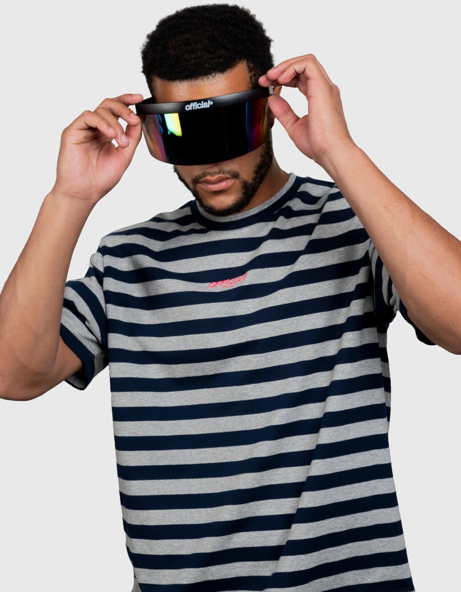Rainbow Mirror Face Visor / Eye Shield by The Official Brand