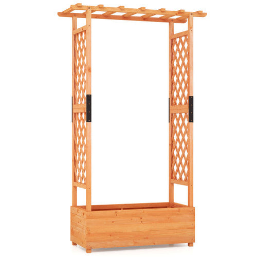 Load image into Gallery viewer, Raised Garden Bed with Arch Trellis-Orange
