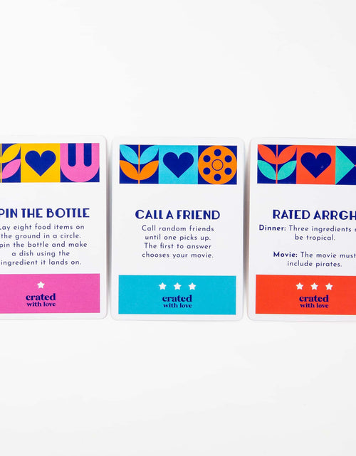 Load image into Gallery viewer, Mix It Up Date Night Generator: Dinner and a Movie Edition by Crated with Love
