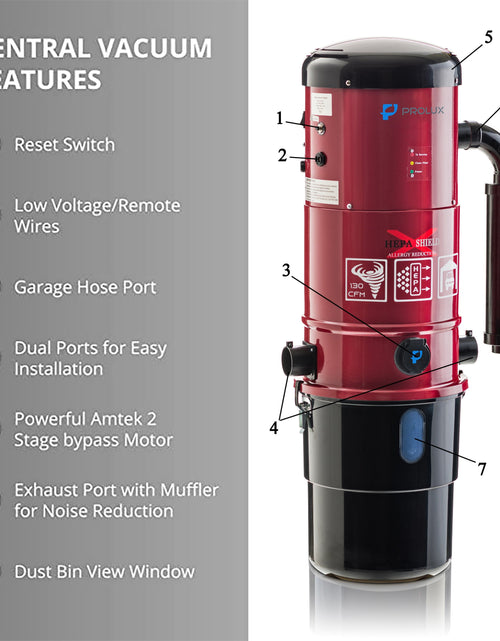 Load image into Gallery viewer, Prolux CV12000 Central Vacuum Power Unit with most powerful 2 speed motor and 25 Year Warranty! by Prolux Cleaners
