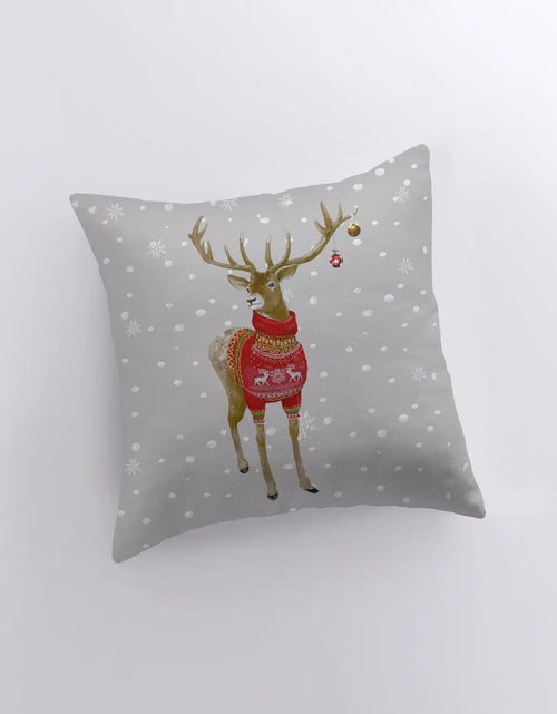 Load image into Gallery viewer, Reindeer | Throw Pillows | Christmas Pillow | Christmas Gift | Home Decor Modern | Christmas Throw Pillows | Christmas Home Decor | Mom Gift by UniikPillows
