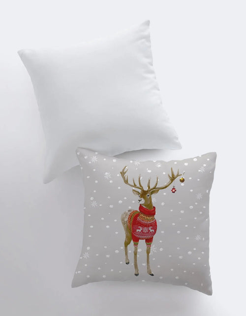 Load image into Gallery viewer, Reindeer | Throw Pillows | Christmas Pillow | Christmas Gift | Home Decor Modern | Christmas Throw Pillows | Christmas Home Decor | Mom Gift by UniikPillows
