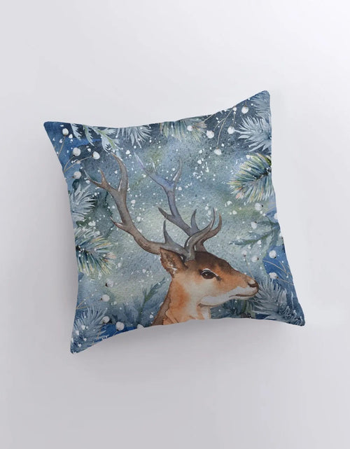 Load image into Gallery viewer, Reindeer Horns | Throw Pillows | Christmas Pillow | Decorative Pillows for Couch | Home Decor Christmas | Decor Pillows for Couch | Christmas Gift by UniikPillows
