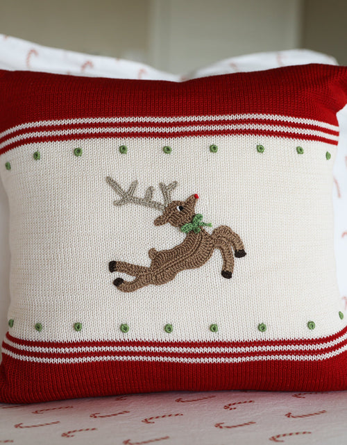 Load image into Gallery viewer, Reindeer 14" Pillow by Melange Collection

