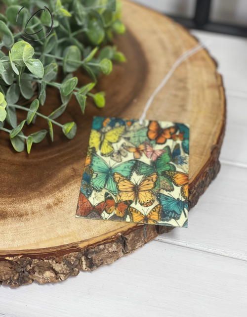 Load image into Gallery viewer, Retro Butterflies Car Freshener by CMD Wholesale
