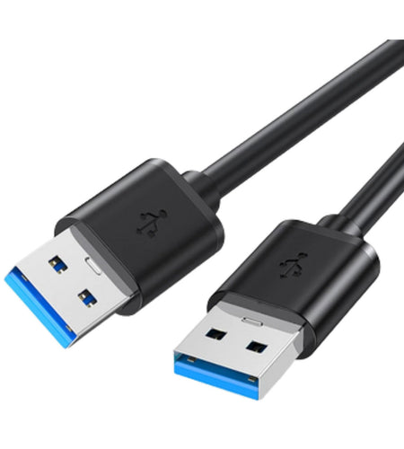USB 3.0 A Male to A Male Cable Data Transfer Super Speed Power Charger Metal 6FT