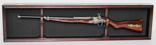 Load image into Gallery viewer, Rifle Gun Display Case Wall Cabinet UV Protection Lockable. by The Military Gift Store
