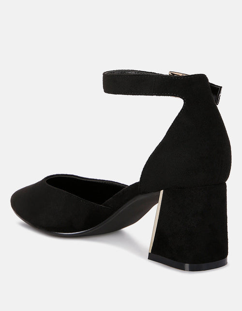 Load image into Gallery viewer, rory metallic sling detail block heel sandals by London Rag
