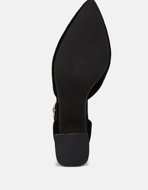 Load image into Gallery viewer, rory metallic sling detail block heel sandals by London Rag
