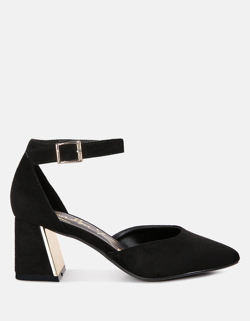 Load image into Gallery viewer, rory metallic sling detail block heel sandals by London Rag

