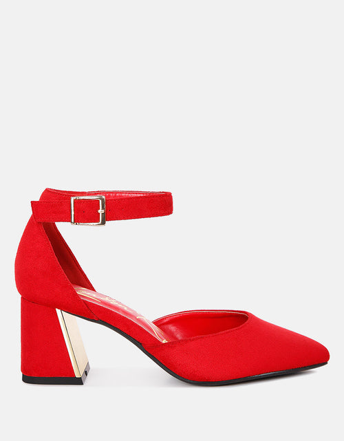 Load image into Gallery viewer, rory metallic sling detail block heel sandals by London Rag
