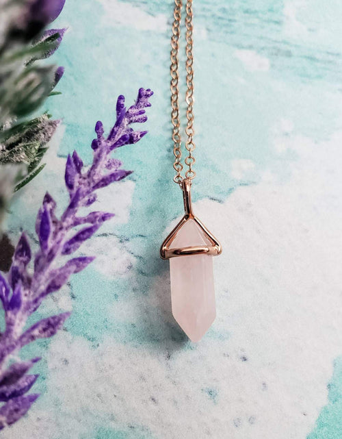 Load image into Gallery viewer, Rose Gold Tiny Spike Necklace by Salt and Sparkle
