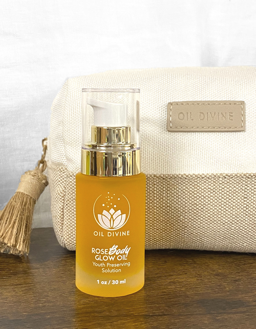 Load image into Gallery viewer, Rose Body Glow Oil by Oil Divine

