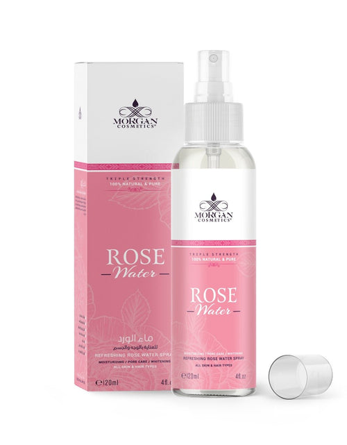 Load image into Gallery viewer, Pure Moroccan Rose Water 4 oz by Morgan Cosmetics
