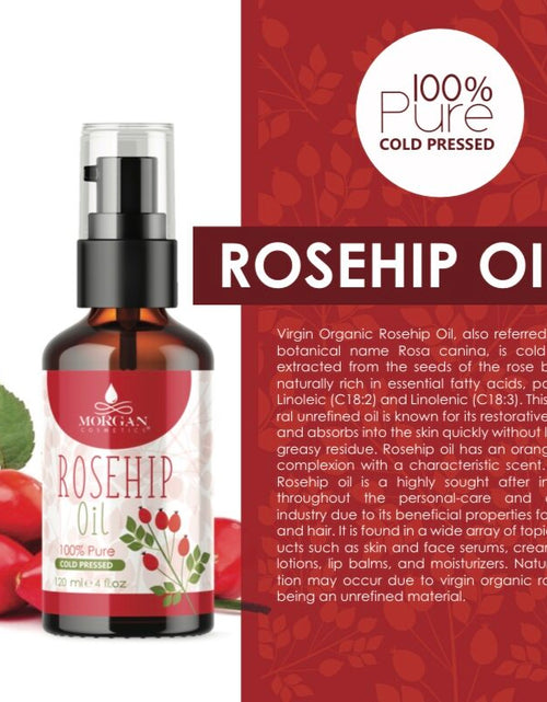 Load image into Gallery viewer, 100% Pure Rosehip Oil 2 oz by Morgan Cosmetics
