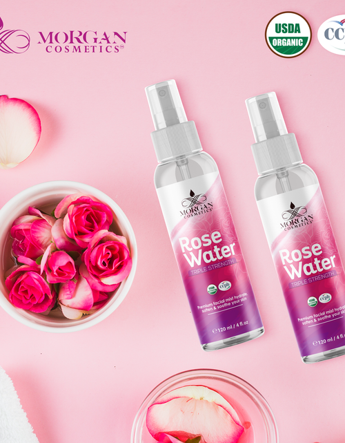 Load image into Gallery viewer, Pure Moroccan Rose Water 4 oz by Morgan Cosmetics
