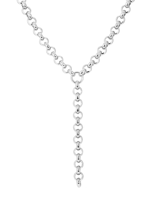 Load image into Gallery viewer, Royal Rolo Chain Lariat by eklexic jewelry
