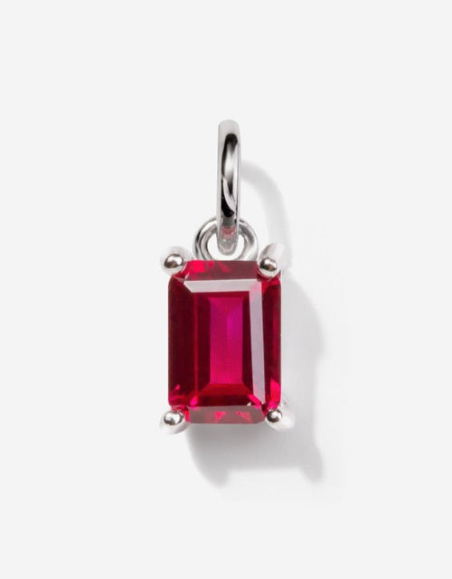 Load image into Gallery viewer, Ruby Silver Charm by Little Sky Stone
