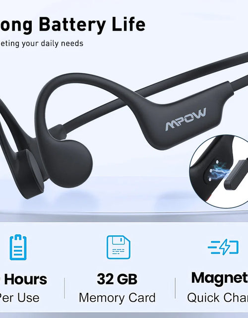 Load image into Gallery viewer, Mpow X6 Pro Bone Conduction Headphones Wireless Bluetooth 5.3 Waterproof IPX8 Professional Sports Headset Built-in 32GB Memory
