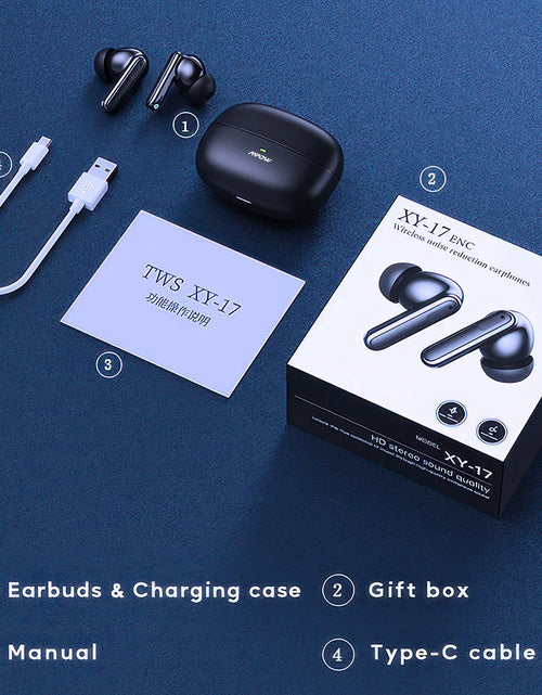 Load image into Gallery viewer, Mpow XY-17 Bluetooth 5.3 In-ear Wireless Sports Earphones ANC Active Noise Reduction Bluetooth 26H Playtime Headset for iPhone
