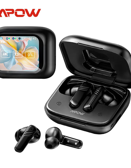 Load image into Gallery viewer, Mpow LX-10 Touch Screen Bluetooth 5.4 Earphones ANC Active Noise Cancelling Headphones In-ear Stem Touch Bluetooth Headphones
