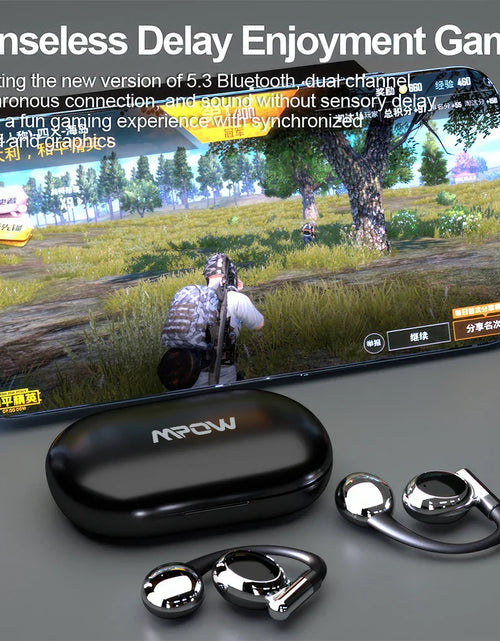 Load image into Gallery viewer, Mpow YYK-880 Open Ear Headphones Bluetooth 5.3 Wireless Earbuds with Earhooks for Office Work/Leisure/Sports,Up to 60H Playtime
