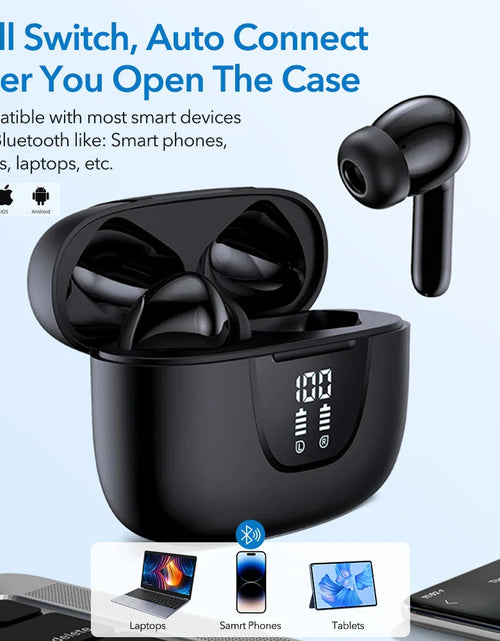 Load image into Gallery viewer, Mpow S42A Wireless Headphones Active Noise Cancelling 5.3 Bluetooth Earphones 30H Playback In-Ear ANC TWS Earbuds for Smartphone
