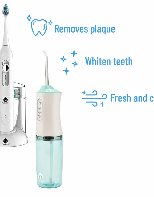 Load image into Gallery viewer, Pursonic Rechargeable Toothbrush &amp; Water Flosser Duo with Multi-Year Supply by Pursonic
