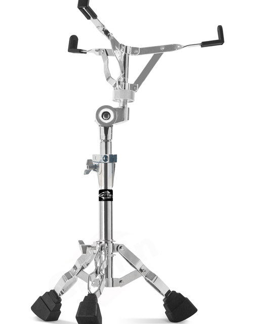 Load image into Gallery viewer, Premium Snare Drum Stand by GRIFFIN - Double Braced Heavy-Duty Weight Mount for Snares, Tom Drums &amp; Adjustable Practice Pad - Percussion Hardware Kit by GeekStands.com
