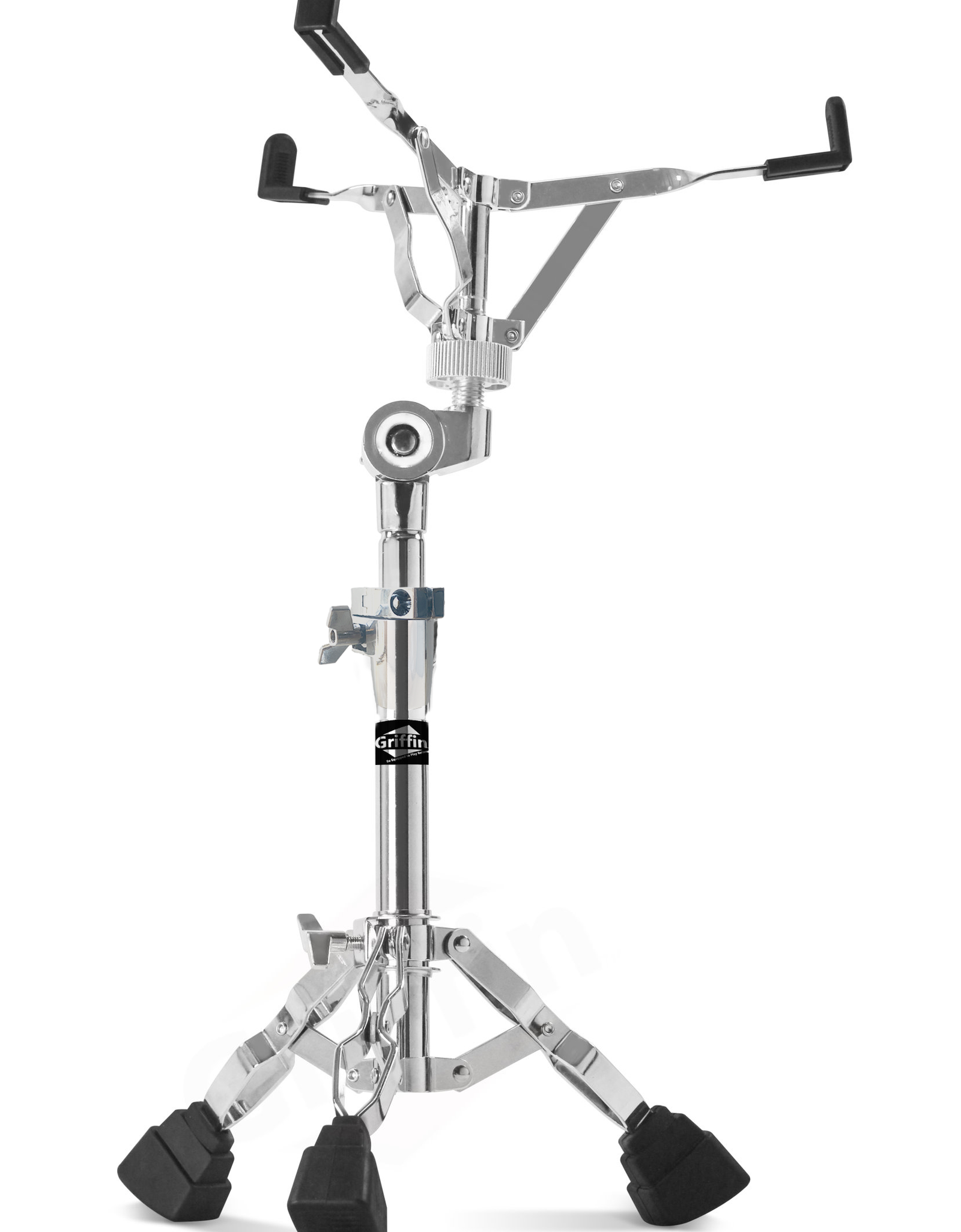 Premium Snare Drum Stand by GRIFFIN - Double Braced Heavy-Duty Weight Mount for Snares, Tom Drums & Adjustable Practice Pad - Percussion Hardware Kit by GeekStands.com