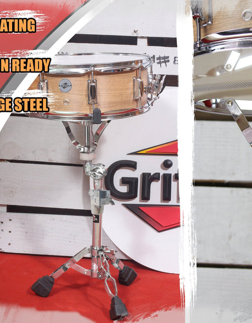 Load image into Gallery viewer, Premium Snare Drum Stand by GRIFFIN - Double Braced Heavy-Duty Weight Mount for Snares, Tom Drums &amp; Adjustable Practice Pad - Percussion Hardware Kit by GeekStands.com
