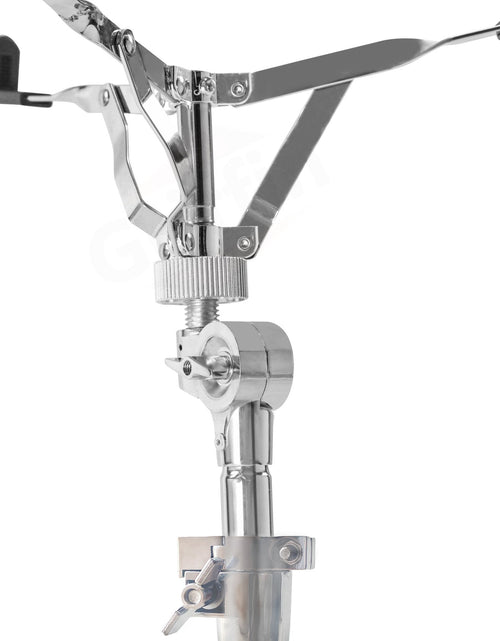 Load image into Gallery viewer, Premium Snare Drum Stand by GRIFFIN - Double Braced Heavy-Duty Weight Mount for Snares, Tom Drums &amp; Adjustable Practice Pad - Percussion Hardware Kit by GeekStands.com
