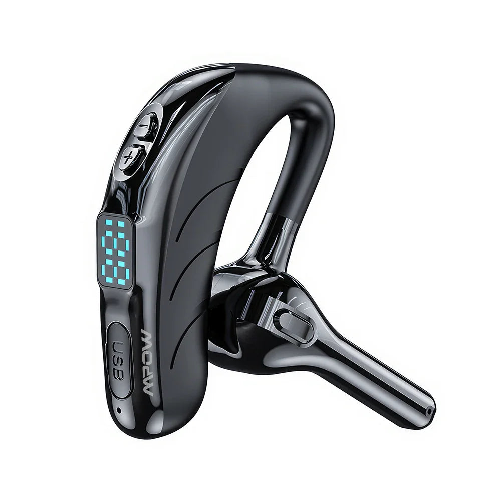 Mpow X13 Bluetooth V5.2 Single Wireless Headset Handsfree Earpiece with Microphone for Driving/Business/Office 25Hrs Android/iOS