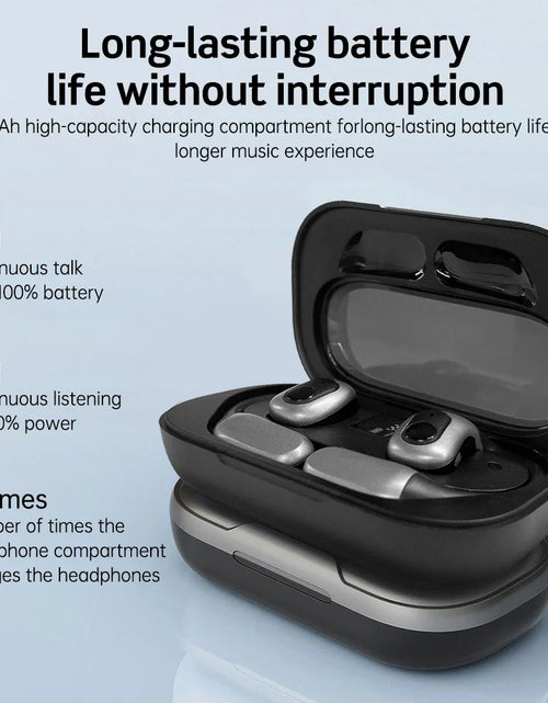 Load image into Gallery viewer, Mpow J13 True Wireless Sports Earphones,Bluetooth 5.3 OWS Open Ear Headsets with Earhooks 25 Hrs Playtime &amp; ENC Noise Reduction
