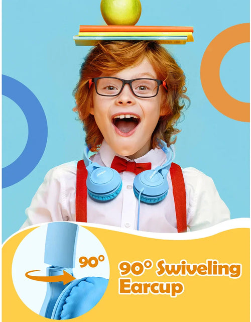 Load image into Gallery viewer, Mpow LH1 Kids Headphones with Microphone,Safe Volume Limiter 94dB,3.5mm Jack On-Ear Headset for Children Teens Girls Boys School
