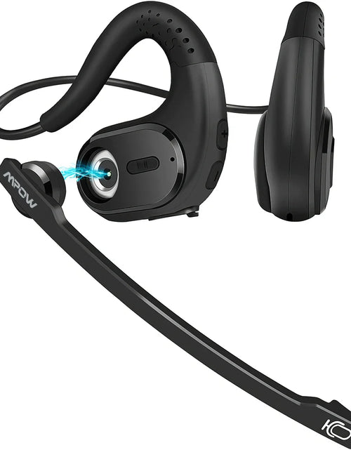 Load image into Gallery viewer, Mpow G9 Bluetooth 5.3 Open Ear Headphones with Removable Microphone Noise Cancelling Air Conduction Headset with 12H Playtime
