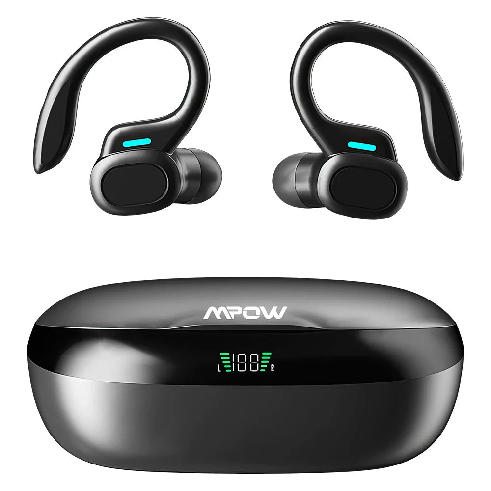Mpow SP16 Bluetooth V5.3 Headphone with CVC 8.0 Dual Mic Noise Cancelling Wireless Headset 160Hrs Talktime for iOS Android Phone