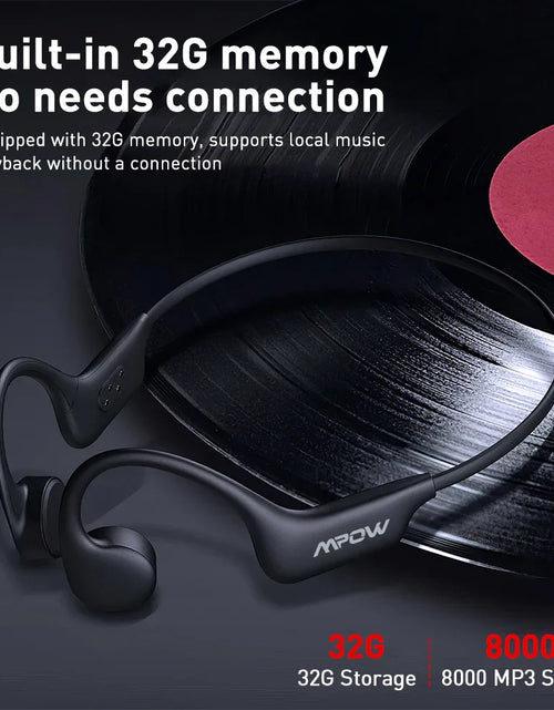 Load image into Gallery viewer, Mpow X6 Pro Bone Conduction Headphones Wireless Bluetooth 5.3 Waterproof IPX8 Professional Sports Headset Built-in 32GB Memory
