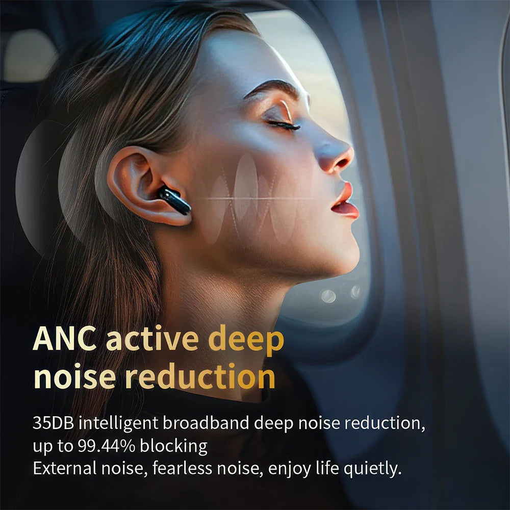 Mpow LX-10 Touch Screen Bluetooth 5.4 Earphones ANC Active Noise Cancelling Headphones In-ear Stem Touch Bluetooth Headphones