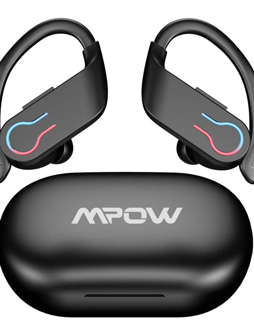 Load image into Gallery viewer, Mpow Q63 Bluetooth 5.3 Wireless Earbuds with Mic IPX7 Waterproof 200H Earphones with Hooks for Sports Running Workout Gym
