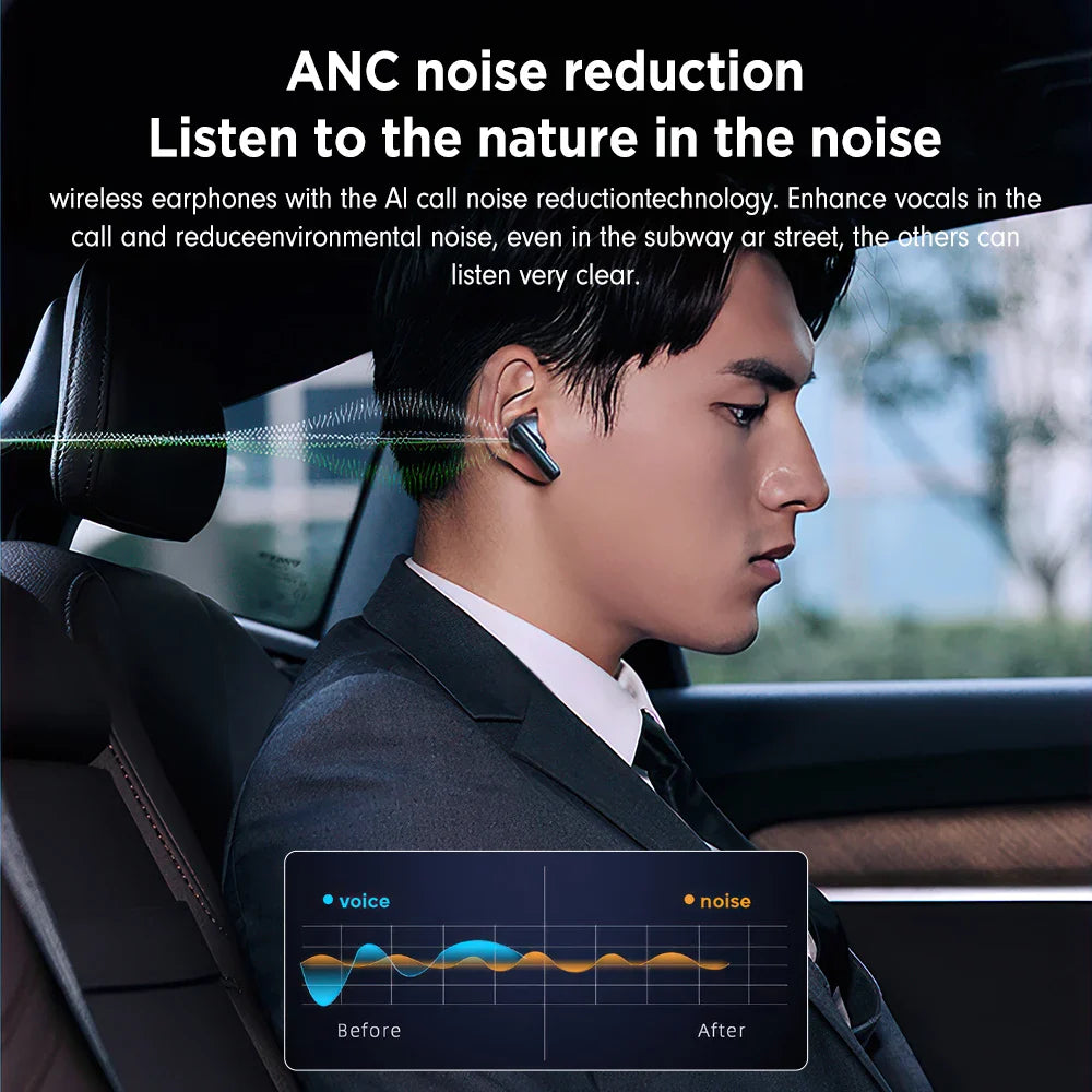 Mpow XY-17 Bluetooth 5.3 In-ear Wireless Sports Earphones ANC Active Noise Reduction Bluetooth 26H Playtime Headset for iPhone