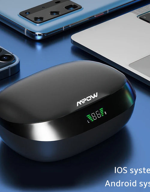 Load image into Gallery viewer, Mpow SP16 Bluetooth V5.3 Headphone with CVC 8.0 Dual Mic Noise Cancelling Wireless Headset 160Hrs Talktime for iOS Android Phone
