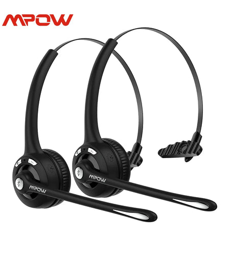 1/2 pack Mpow Pro Office Wireless Bluetooth V5.0 headphone With Microphone 13H Talking Time For Driver Call Center Skype Office