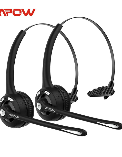 Load image into Gallery viewer, 1/2 pack Mpow Pro Office Wireless Bluetooth V5.0 headphone With Microphone 13H Talking Time For Driver Call Center Skype Office
