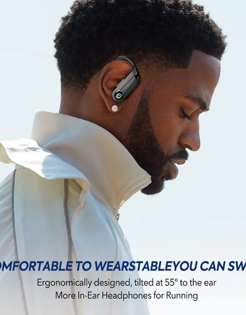 Load image into Gallery viewer, Mpow Q63 Bluetooth 5.3 Wireless Earbuds with Mic IPX7 Waterproof 200H Earphones with Hooks for Sports Running Workout Gym
